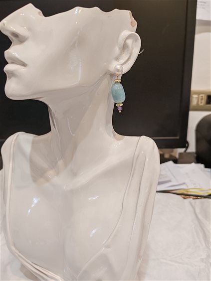 Orecchini Koliè 925 Donna in Argento Acquamarina OR LIVELY 10 KOLIE' 925 - OR LIVELY 10 KOLIE' 925